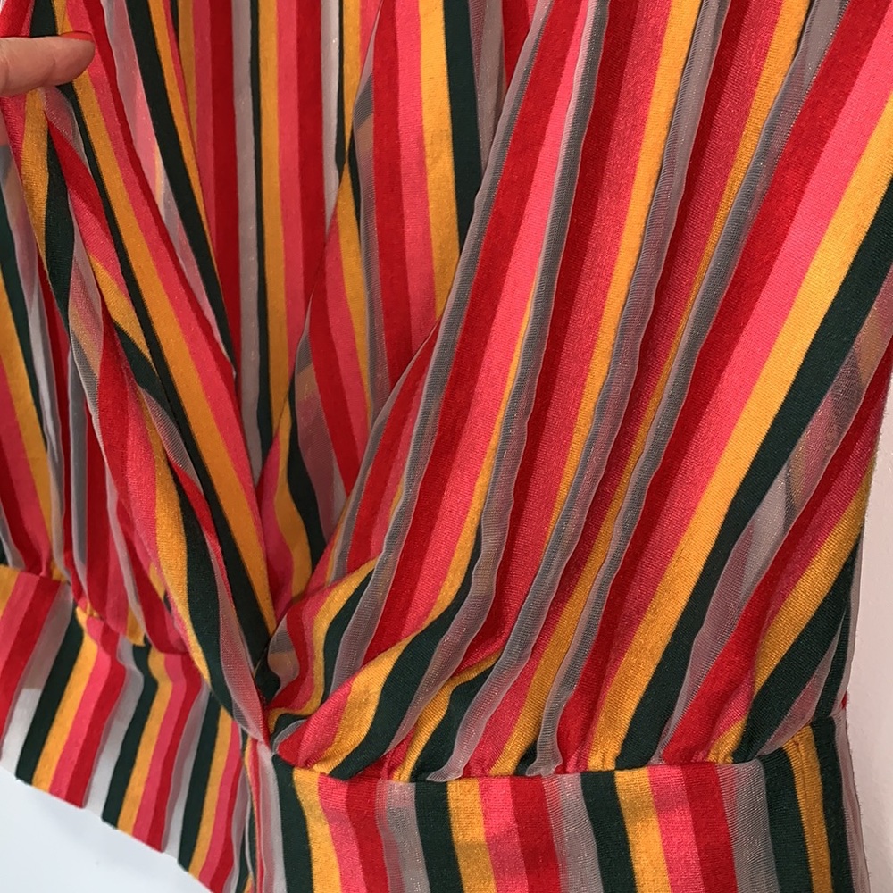 ZARA deep V faux wrap shirt - Picture 6 of 8